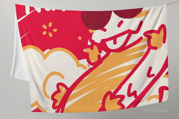 Year of the Dragon "Deez NUTS" Throw Blanket [ORIGINAL]