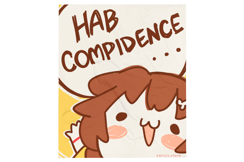 "HAB COMPIDENCE" Throw Blanket [hologamers]