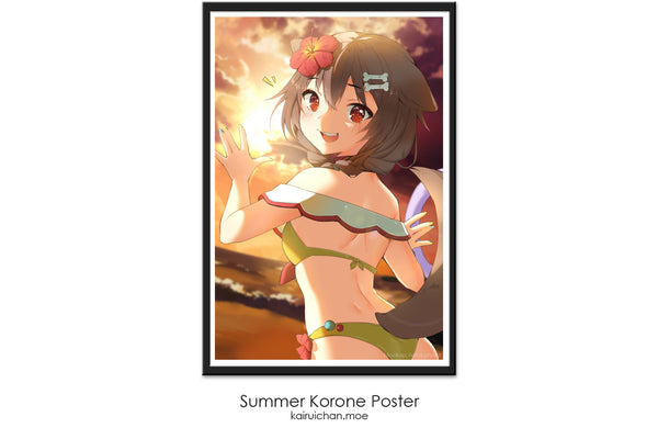 Summer Korone Poster [Hololive]